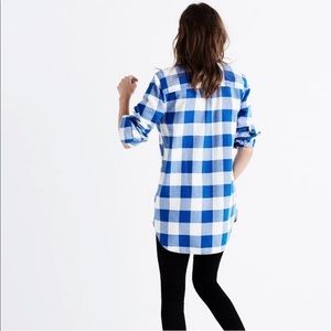 Madewell Flannel Classic Ex Boyfriend Shirt